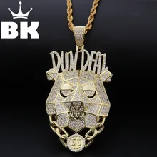 BLING KING Custom Dun Deal ожерелье в стиле хип-хоп с кубическим цирконием, золото, серебро, CZ камень