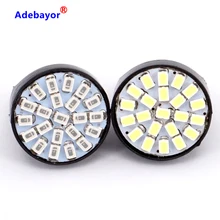 Feu de recul pour voiture, 100X T20 7443 W21/5W 22 1206 LED 3014 SMD, indicateur de direction, ampoule d'arrêt et de freinage