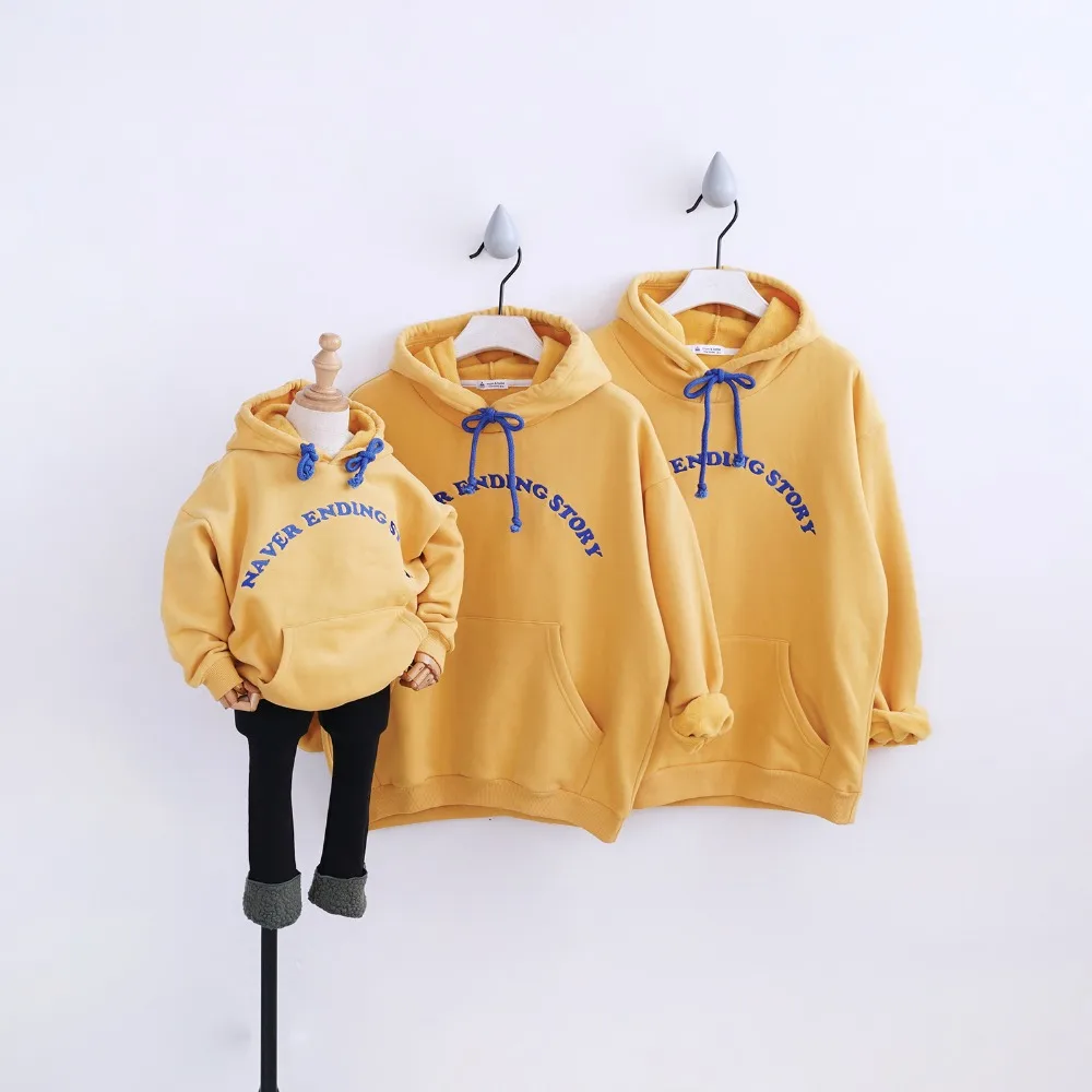  HT2239 Winter Girl Boy Tops Mother Baby Father Family Sweatshirts Parent-child Costume Family Cloth