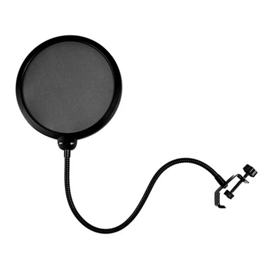 Чехол для микрофона, двойной слой, Студийный микрофон, микрофон, ветровой экран, поп-фильтр, поворотное крепление, маска, шид для говорения, студийная запись