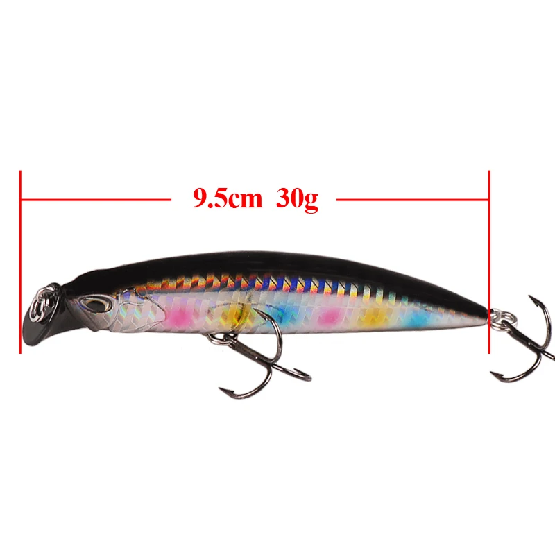 Inteligente Minnow Pesca señuelos de 95mm/30g Pesca Wobblers VMC anzuelo triple Para Pesca Swimbait de Pesca leurre Souple Peche Inteligente Minnow Pesca señuelos de 95mm/30g Pesca Wobblers VMC anzuelo triple Para Pesca Swimbait de Pesca leurre Souple Peche