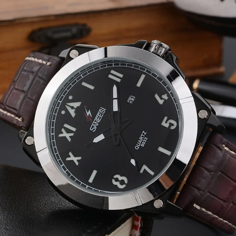 Buy SANEESI Men's Watches Japanese Movement Watch Men 30 Meters Waterproof