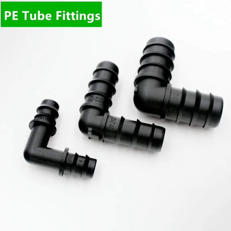 Dn16 (1/2") Dn20 Barbed Elbow Creates a 90 Layout Of Poly Tubing