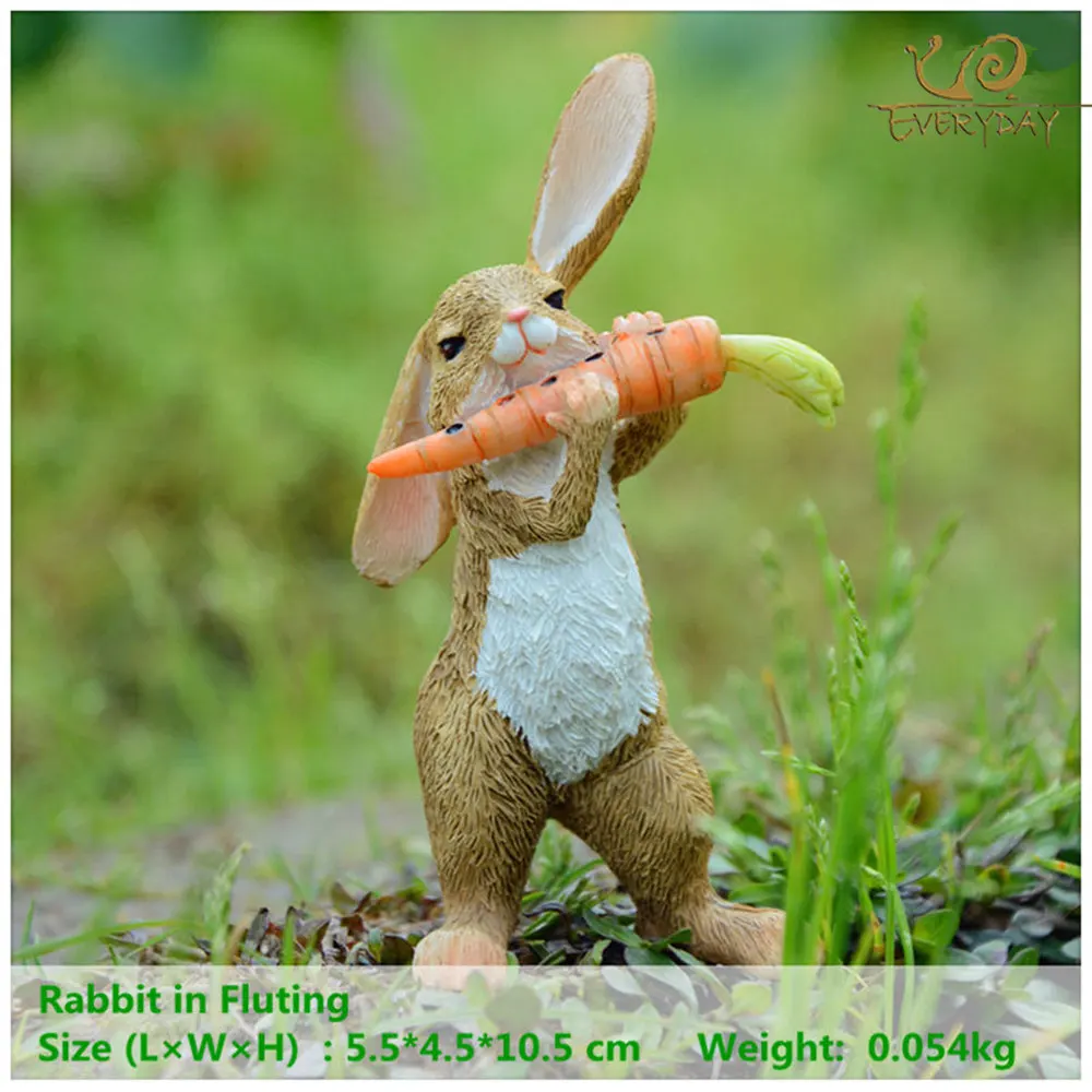Everyday Collection easter decorations for home new year cute rabbit figurines miniature tabletop ornaments Fairy garden Everyday Collection easter decorations for home new year cute rabbit figurines miniature tabletop ornaments Fairy garden