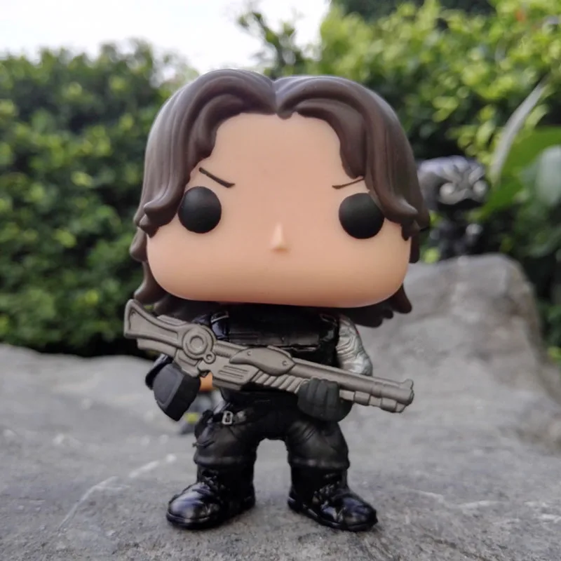 New arrival FUNKO POP Captain America 3 Civil War Winter Soldier NO 129 PVC Action Figure