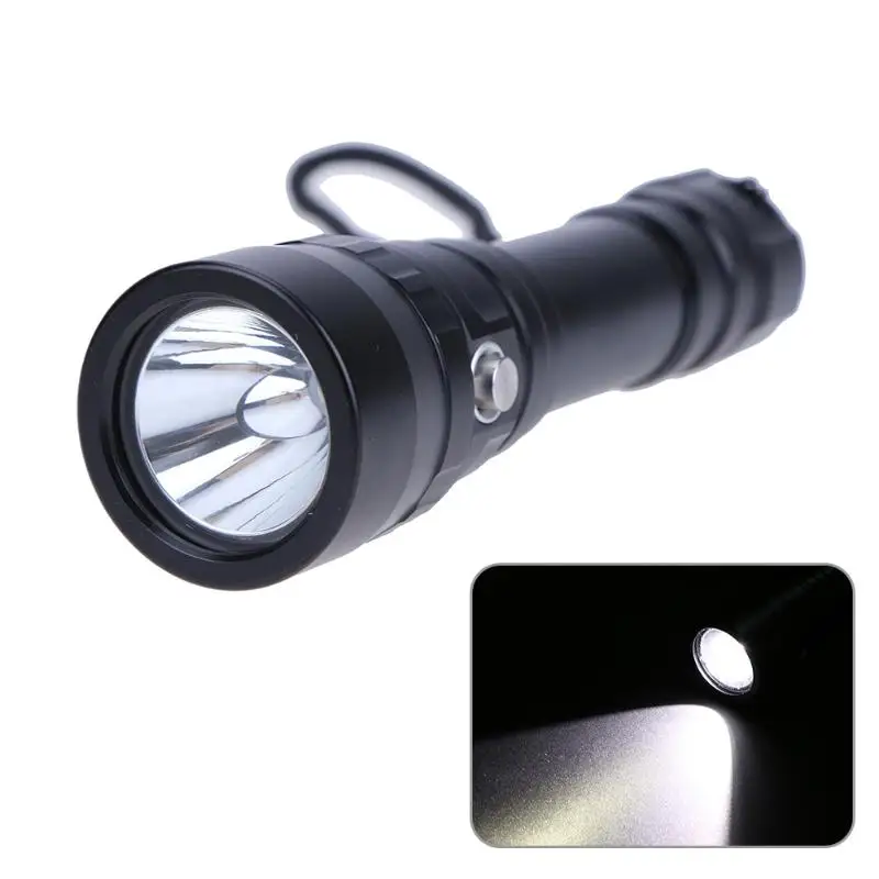 

New Black 2.8-4.3V Diving Magnetic Control Flashlight 1000 Lumens Torch Light Lamp With Aluminum Alloy Material