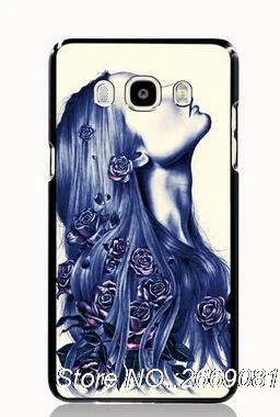 Розы на волосы девушка мобильный телефон дело чехол для iPhone 4S 5S 5C 6 S Плюс 7 Samsung Galaxy