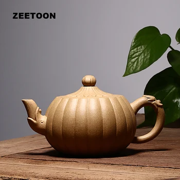 

Master Handmade 250cc Authentic Yixing Teapot Exquisite Linglong Pot Chinese Healthy Purple Clay Tea Set Tea Pot Zisha Kettle