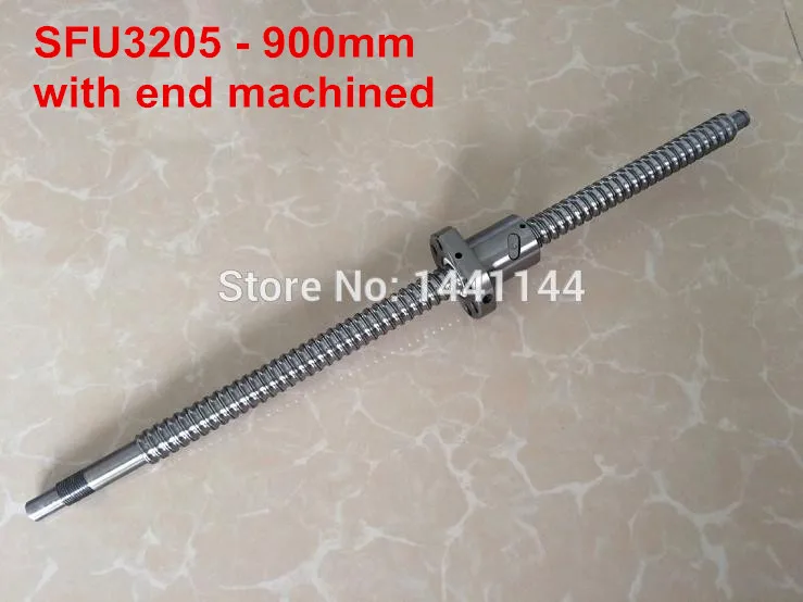 

SFU3205- 900mm ballscrew with ball nut with BK25/BF25 end machined