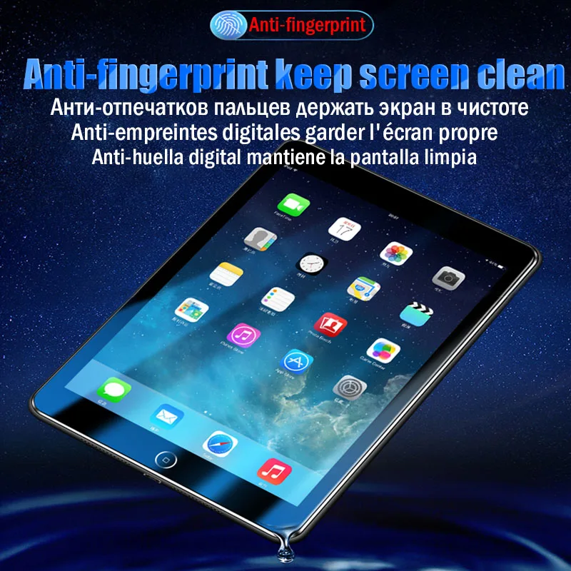 Закаленное стекло для Apple iPad 5 6 Air 1 2 Pro стекло протектор экрана для Apple iPad Mini 1 2 3 4 планшета прозрачная защитная пленка