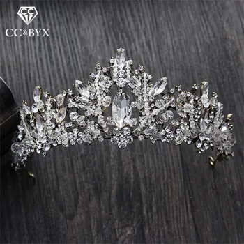 

CC Tiaras And Crwons Hairbands Baroque Vintage Water Drop Engagement Wedding Hair Accessories For Bride Party Jewelry Gift XY127