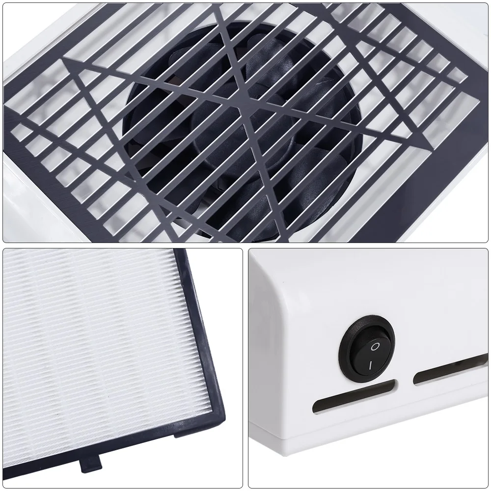 Online Caliente 40W colector de polvo de uñas máquina de manicura succión taladro de uñas polvo suciedad de uñas profesional aspiradora potente ventilador
