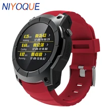 NIYOQUE gps Smartwatch 1,3 дюймов монитор сердечного ритма водонепроницаемые часы с сим-картой Bluetooth 4,0 MTK2503 Смарт-часы для Android IOS