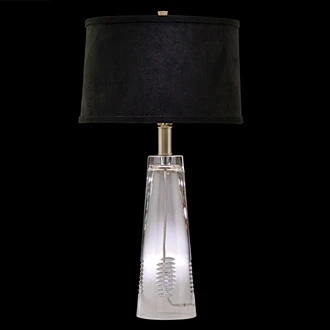 Waterford Astrum Clear Crystal Table Lamp  28 H