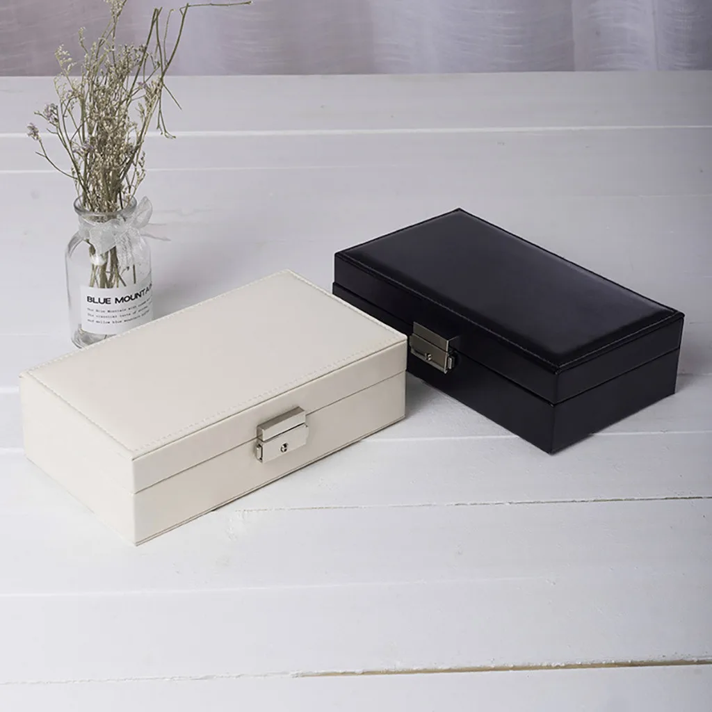 

Mac Make up Storage Box Organizer Solid Color Jewelry Box Ring Earring Necklace Multi-function Jewelry Storage Box