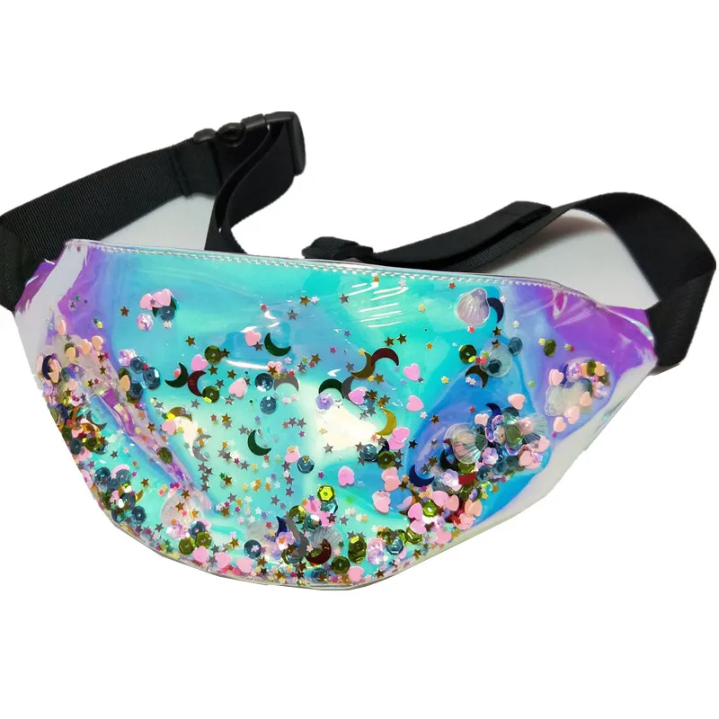 LXFZQ Новый 2019 поясная сумка fanny pack для женщин сумки лазерный кошелек полупрозрачные Светоотражающие грудь поясная сумка для женщин ремень