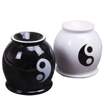

Extra large TaiJi energy tank Ceramic cupping suction five-row energy Moxibustion Pot Can Tin Moxa Cup Massage Warming tank pot