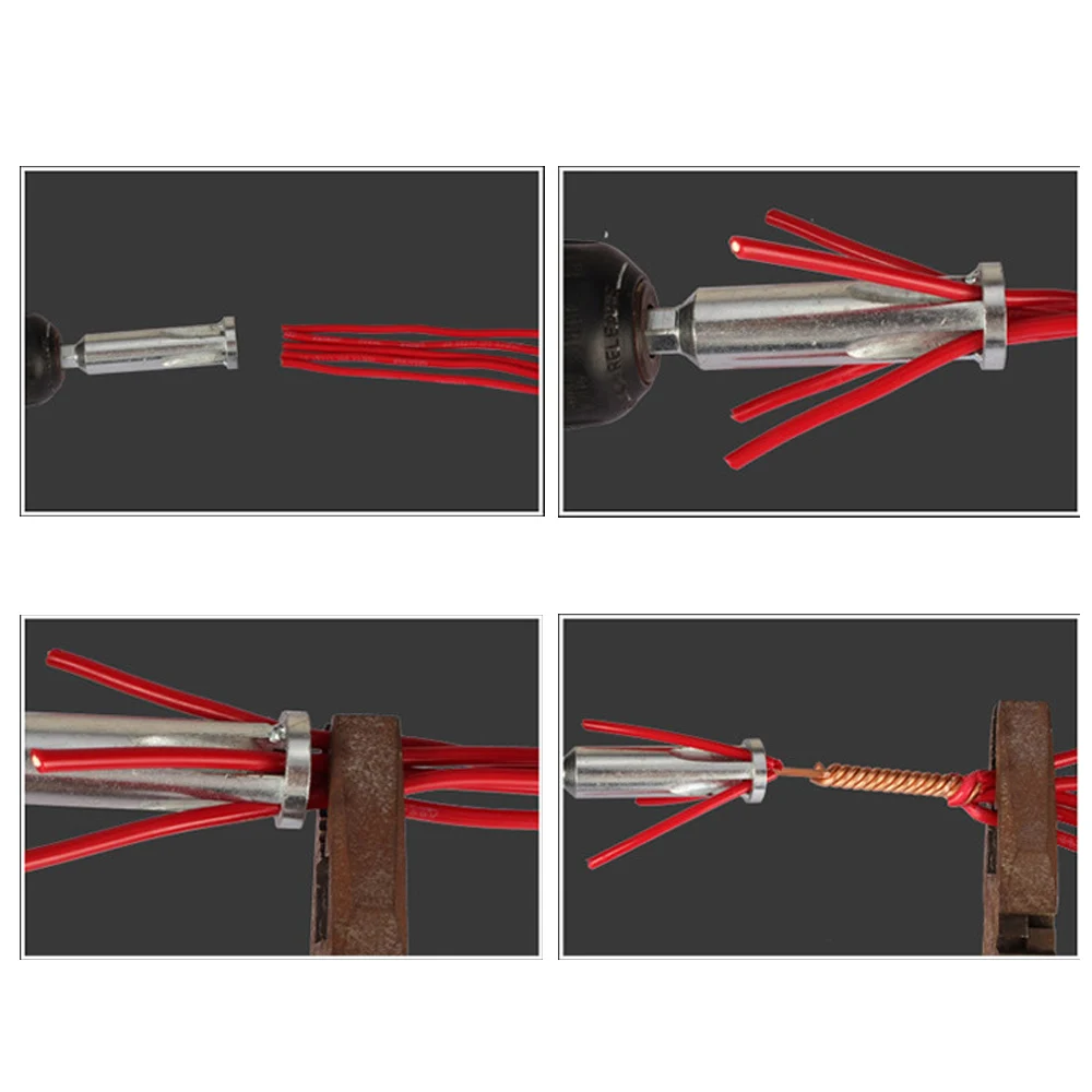 Электрический инструмент для закручивания проводов, 5 отверстий, электрик, Универсальный автоматический закручивающий провод для зачистки, двойной разъем машины