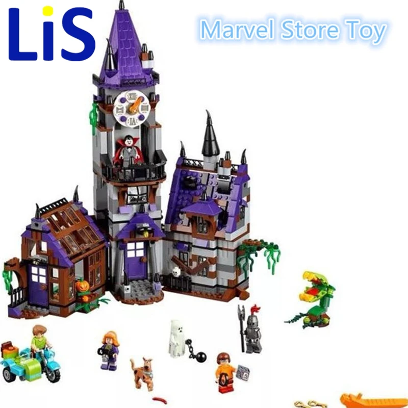 

Lis Bela 10432 Scooby Doo Mysterious Ghost House Building Block Toys gift for baby compatible Legoingly