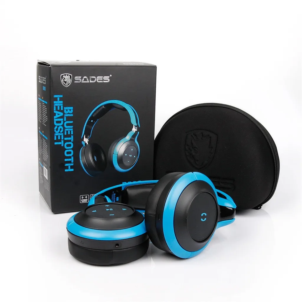Оригинальные Игровые наушники SADES D806 Беспроводные стереонаушники Bluetooth 4 1 для ПК