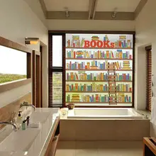 Пользовательские размеры книжная полка окна стикер стеклянная наклейка пленка «замороженное стекло» раздвижные двери балкон прозрачные непрозрачные для ванной