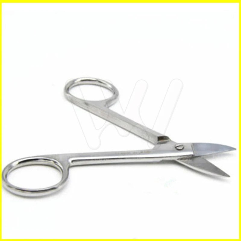 Dental Stainless Steel Metal Crown Scissors Ligature Wire Cutter Curved Tip (1)