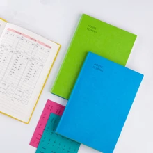 Творческий A5 искусственная кожа Бизнес дел Тетрадь Простое Управление Капиталом книга для личного наклейки для дневника Примечание повестки дня поставки