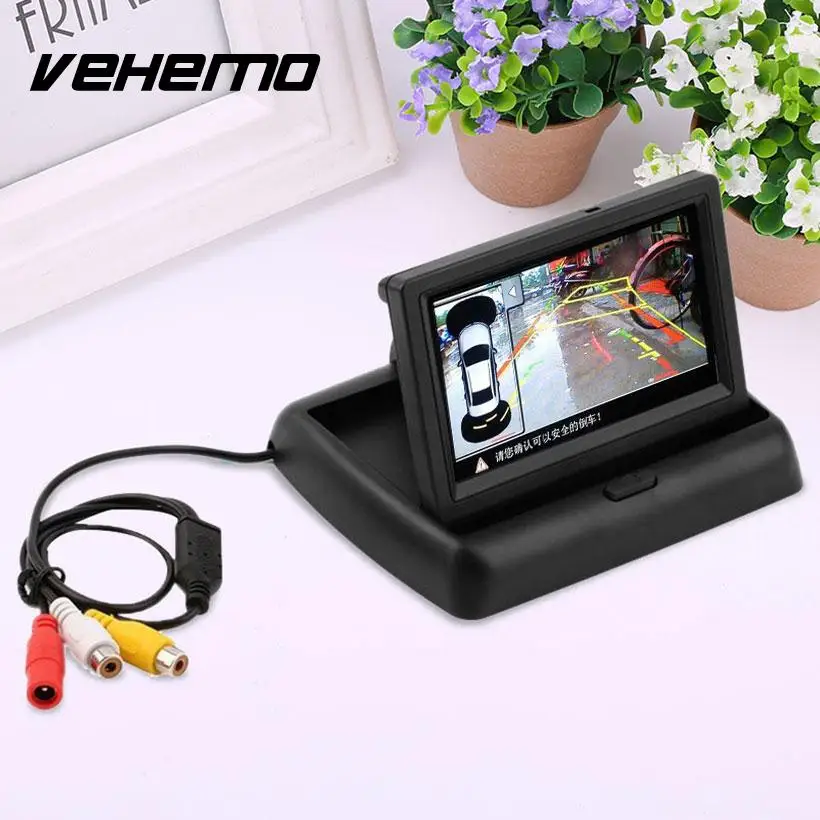 

Portable Mini 4.3 inch LCD TFT Foldable Monitor Clear Portable For Car Rearview Paking Camera Micro Camera