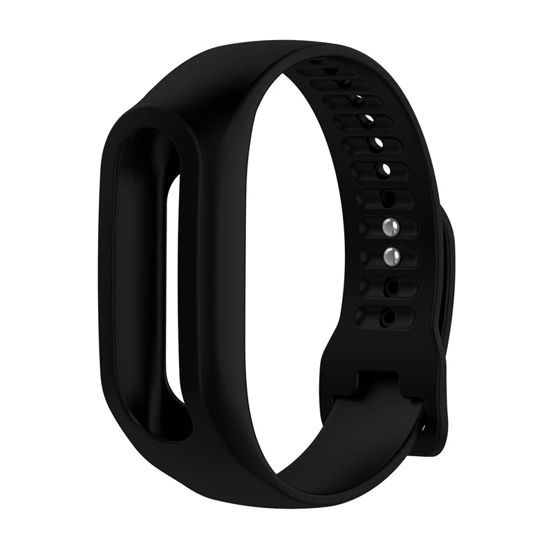 Силиконовый сменный ремешок для наручных часов TomTom touch, спортивные часы, ремешок для фитнес-трекера, черный, синий, 8 цветов - Цвет: black