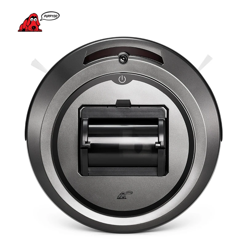 PUPPYOO Robotic Vacuum Cleaner Intelligent Multifunctional Collector Self-Charge and High Suction Power Side Brushes WP615