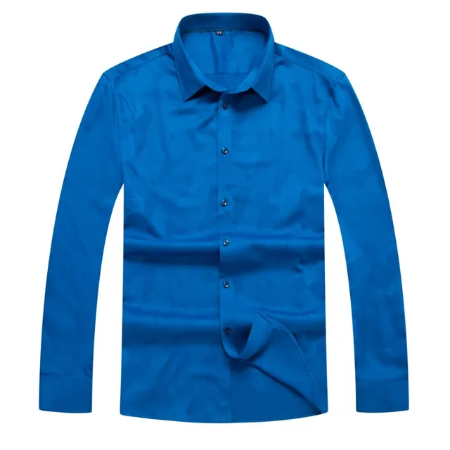 high quality plus size Men's Shirt Long Sleeve Loose New Fashion