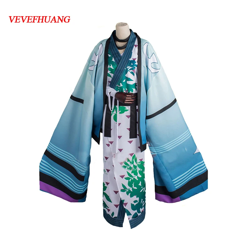 

VEVEFHUANG Hot Game Onmyoji ICHIMOKU REN Kimono Uniform Cosplay Custume Full Set Unisex For Halloween