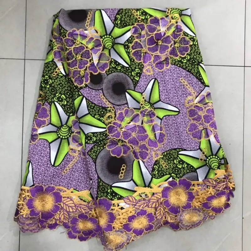 Дизайн ткань Африканская женская модная юбка Анкара высокое качество материал/воск вышитые ткани кружева для Африки - Цвет: As picture 8