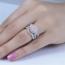 Mostyle AAA+ круглое циркониевое кольцо с тонкой резьбой, набор свадебных филигранных колец для женщин, рождественский подарок, Anel