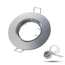 Регулируемое потолочное освещение держатель плат GU10 MR16 гнезда цоколя лампы песчаный никель диаметр 100 мм отверстия 80 мм использовать 50 мм светодиодные лампы