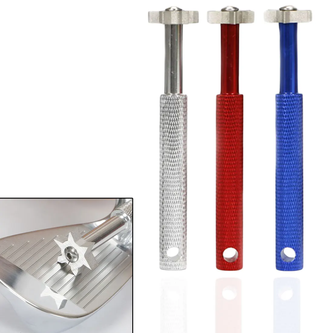 

Golf Club Grooving Sharpening Tool Golf Club Cleaning Sharpener Head Strong Wedge Alloy Wedge Golf Accessories