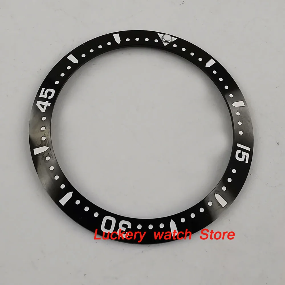 

38mm black ceramics bezel white marks fit for 40mm SUB GMT men's watch-Q35