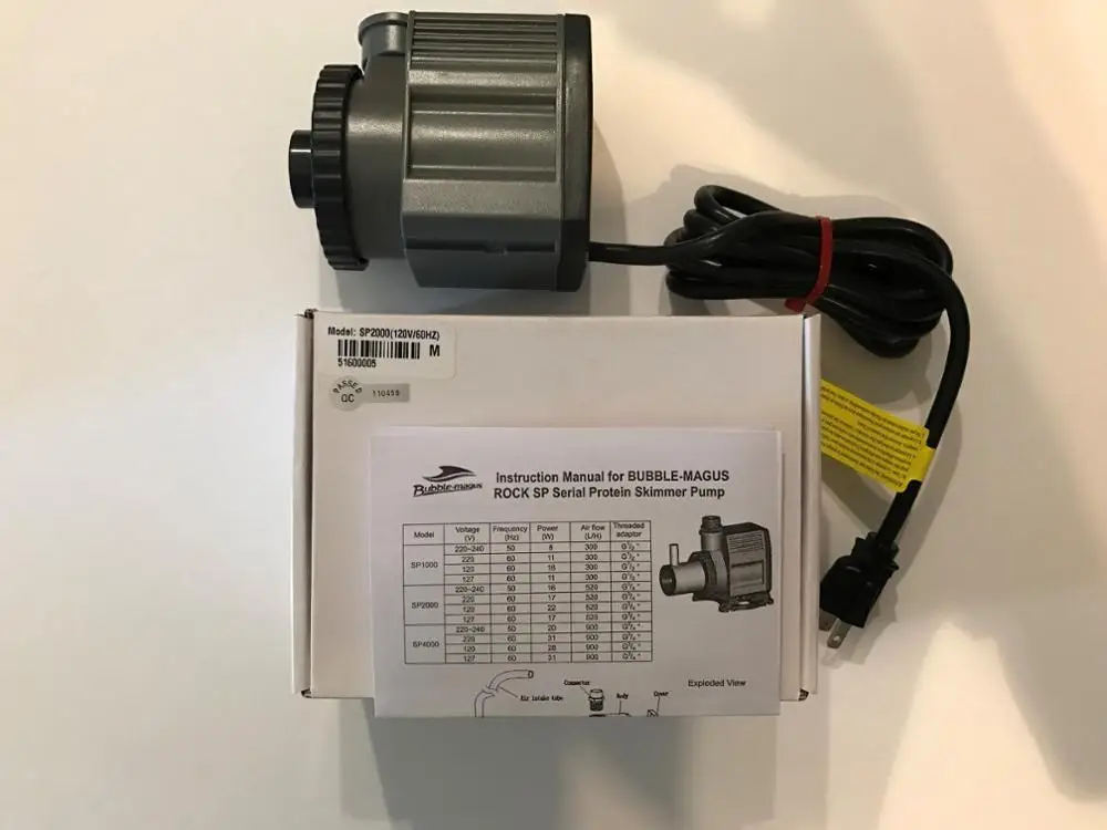 Сменный протеиновый скиммер Bubble Magus Rock SP600 SP1000 SP2000 SP4000 SP6000 циркуляционный насос