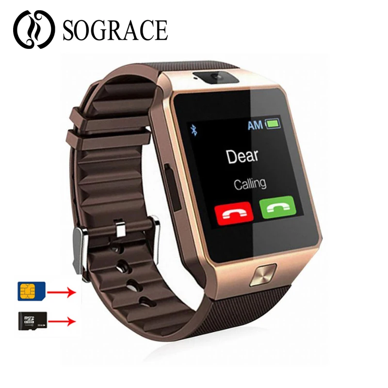 

Bluetooth DZ09 Smart Watch With Camera Facebook Whatsapp Twitter Sync SMS Smartwatch Support SIM TF Card For IOS Android PK Q18