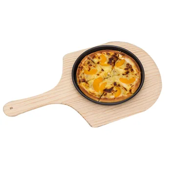 

9 Inch Wooden Pizza Peel Cheese Serving Tray Plate Cutting Chopping Board GHS99