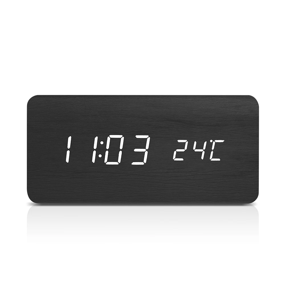 3 Mode Multifunctional Display Timer DG AC2 Wooden Voice Control LED