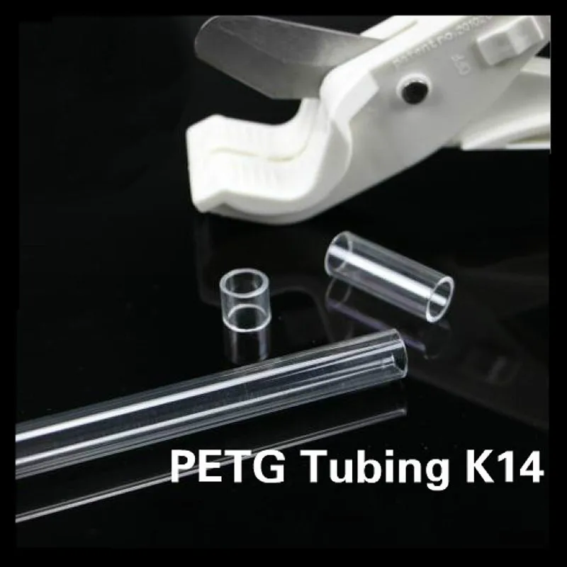 

2 Pcs Water Cooling Hard Pipe Acrylic Rigid Tubing Transparent OD12MM 14MM 16MM 50CM Thickness 2MM