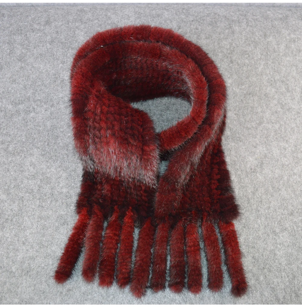 Горячая Распродажа, кольцо из натурального меха норки, женские зимние шарфы, шарф из натурального меха норки, теплый вязаный шарф ручной работы из натурального меха норки, шарф-кольцо