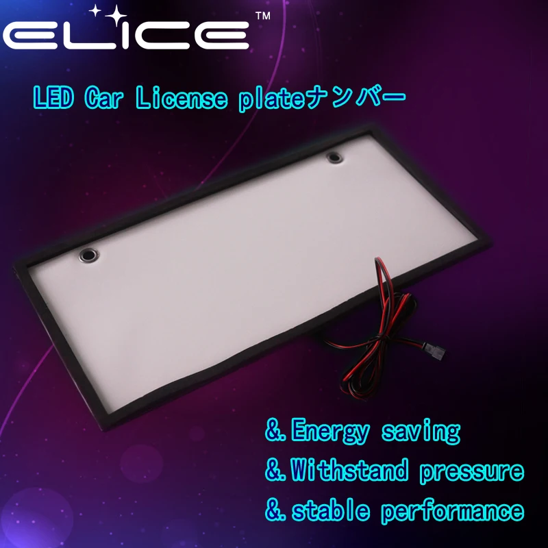 2017 хит! Elice 2 пар/лот светодиодный датчик безопасности номерного знака с 308 мм * 152 8