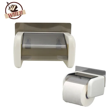 

Waterproof Wall Mounted Plastic Toilet Paper Holder Bathroom Hanging Organizer For Roll Paper Tissue Holder Box Accessories