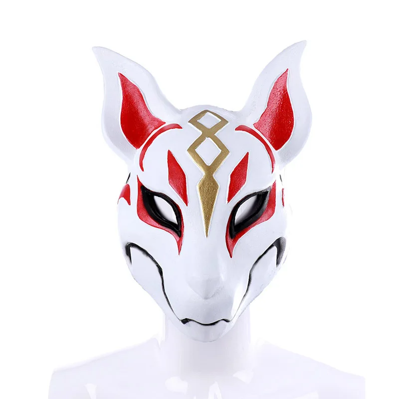 

Hot Game Battle Royale Drift Fox Mask Fortress Night Fox Drift Cosplay Toy Figure Mask Fortniter Halloween Party Cosplay Mask