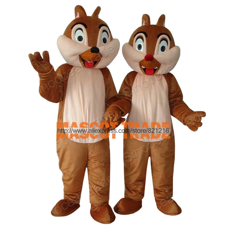 Chip E ALE Chipmunk 2 Костюм талисмана для взрослых Нарядный наряд Вечерние платья с