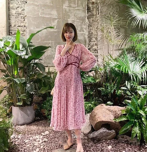

Women Dress Chiffon Floral Beach Dress