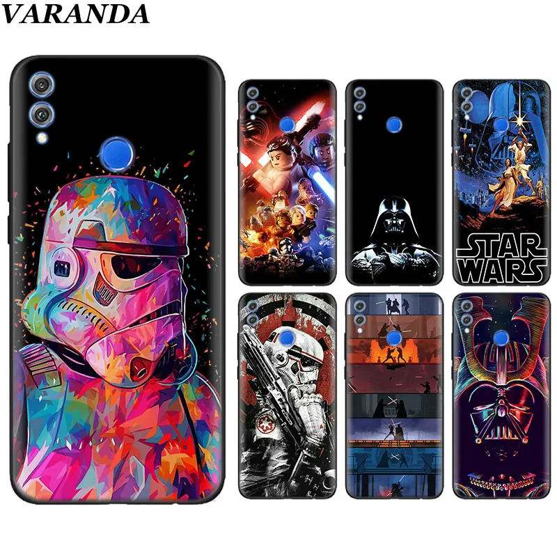 

Star Wars Darth Vader Yoda Black Soft Cases for Huawei Honor 8X 8A 8C 9 10 Lite Y6 Y7 Prime Y9 2019 Silicone Phone Case