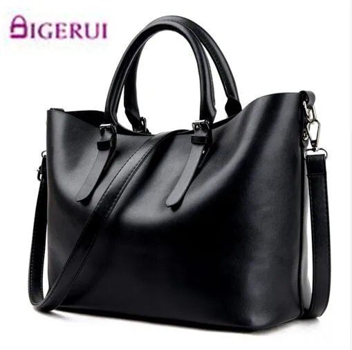 

Bolso Mujer Negro 2018 Fashion Hobos Women Bag Ladies Brand Leather Handbags Spring Casual Tote Bag Big Shoulder Bags For Woman